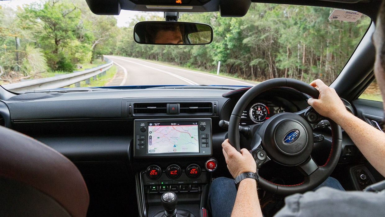 Subaru BRZ tS 2024 driving in car