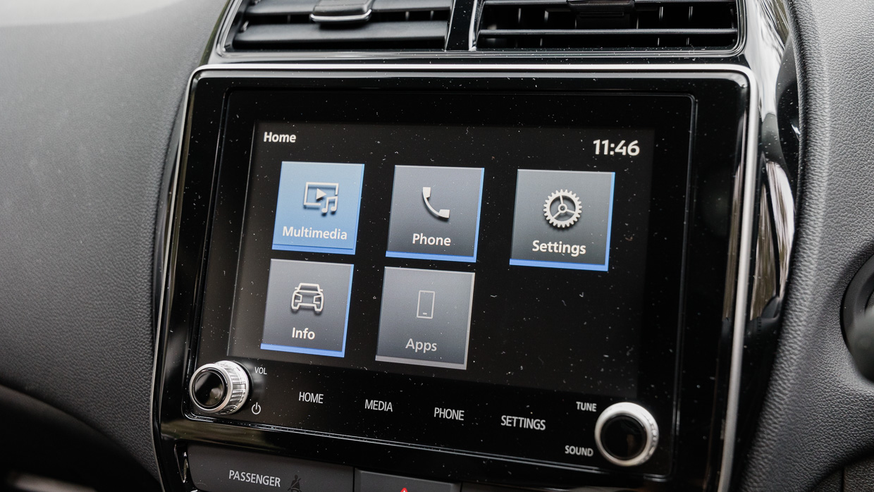 2024 Mitsubishi ASX Street Pack interior touchscreen infotainment