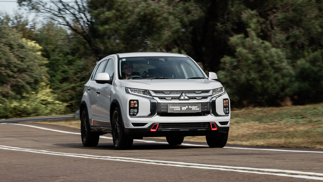 2024 Mitsubishi ASX Street Pack front angle driving shot 3