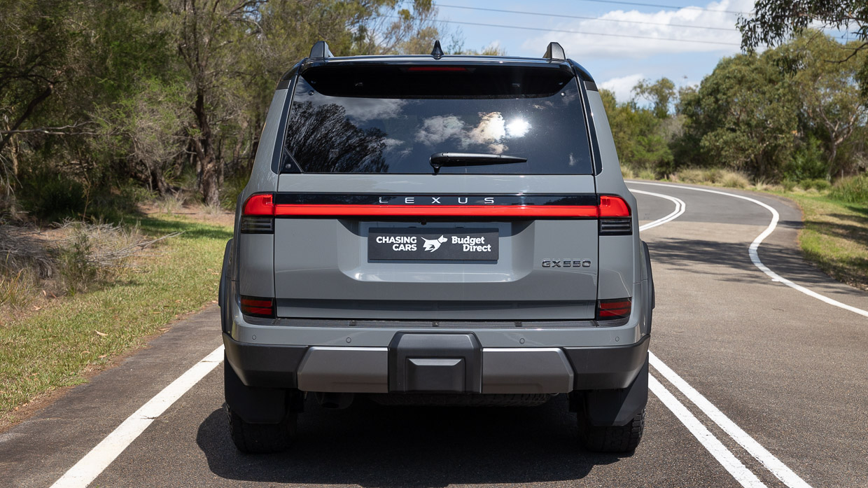 2024 Lexus GX550 Overtrail rear angle static