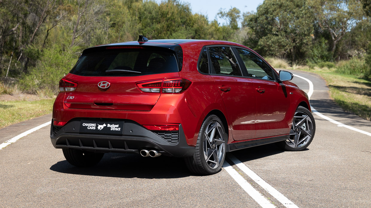 2024 Hyundai i30 N Line rear 3/4 angle static