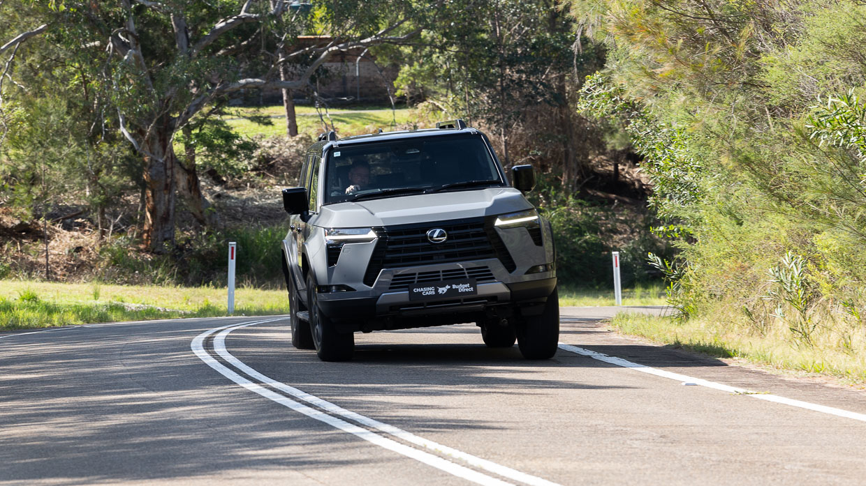 2024 Lexus GX550 Overtrail driving shot HART