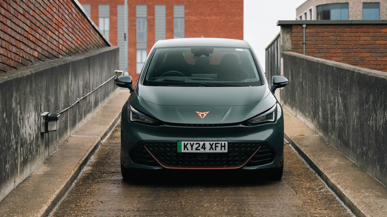 2024 Cupra Born VZ front end down ramp