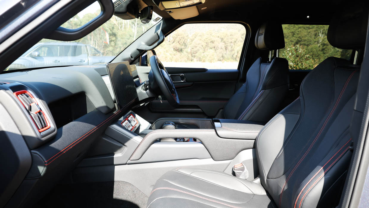 2025 BYD Shark 6 interior side angle shot wide