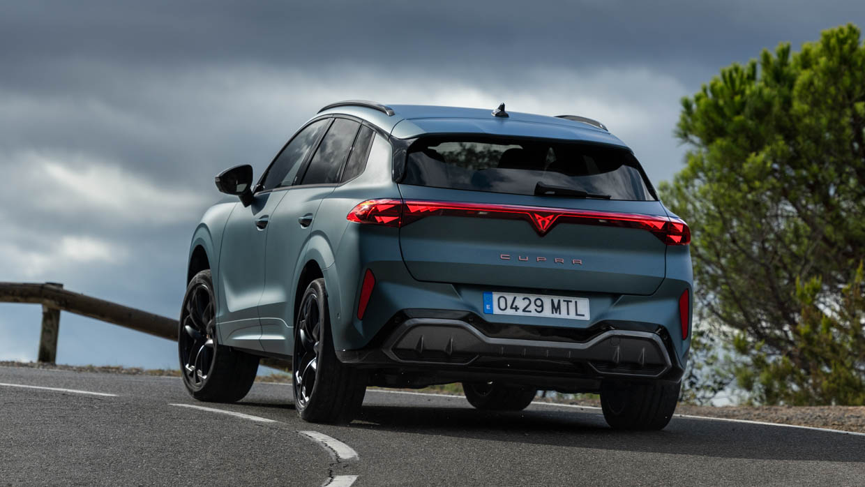 2025 Cupra Terramar rear angle cornering shot