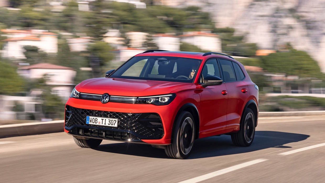 2025 Volkswagen Tiguan R Line driving on road