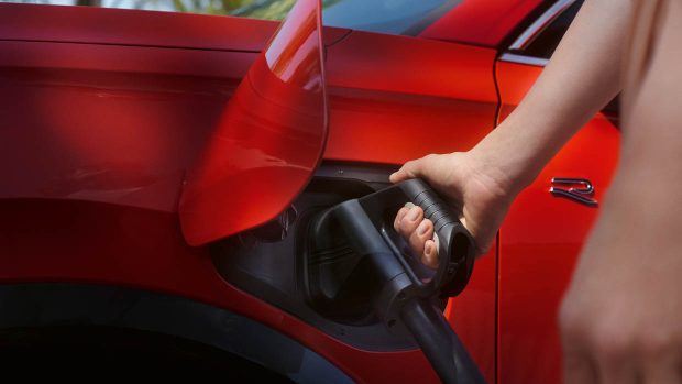 2025 Volkswagen Tiguan plugging in