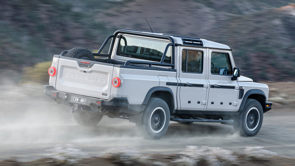 Ineos Grenadier Quartermaster 2025 rear dirt