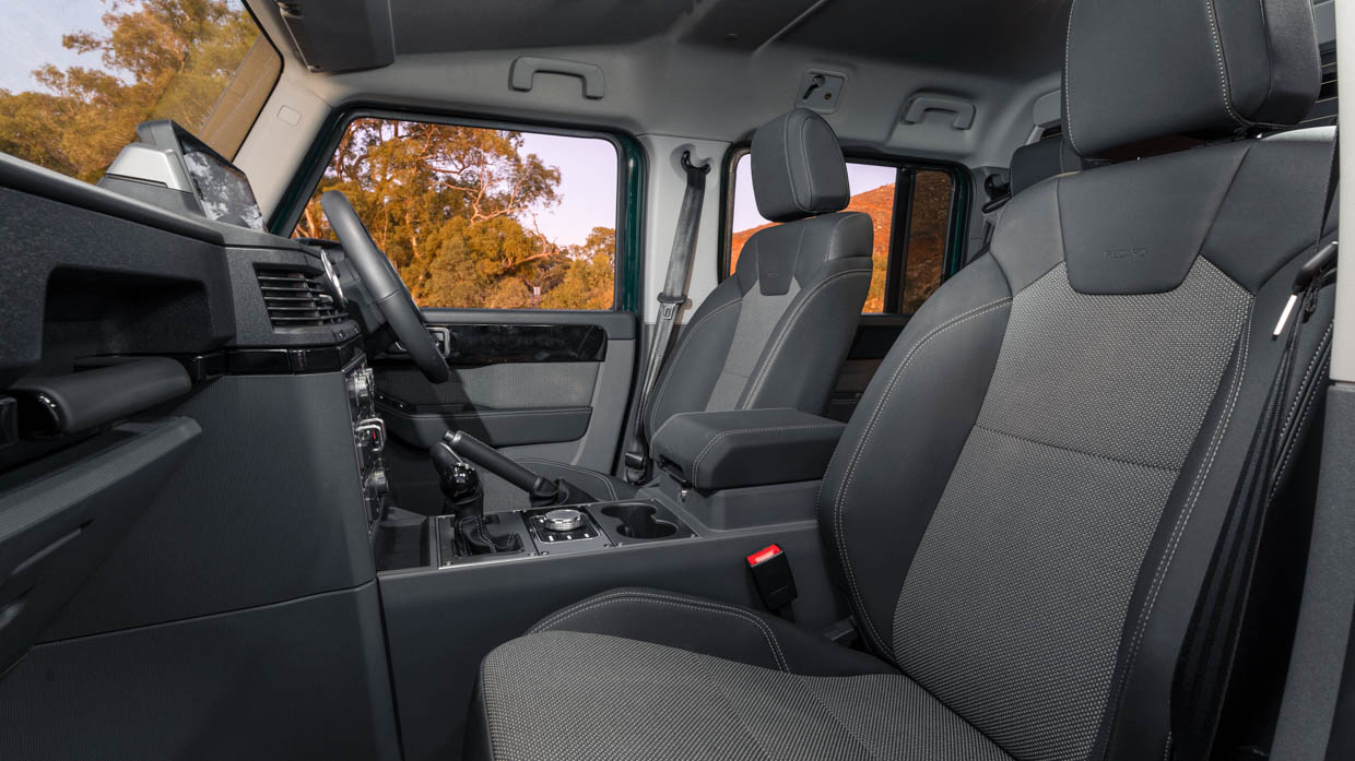 Ineos Grenadier Quartermaster 2025 interior front seat
