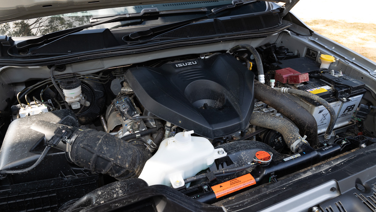 2024 Isuzu D-Max X-Terrain 3.0-litre turbo-diesel four-cylinder engine bay