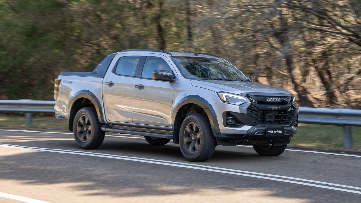 2024 Isuzu D-Max X-Terrain cornering shot side angle 2