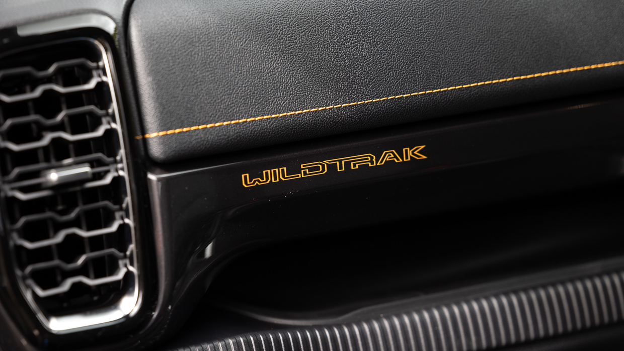2024 Ford Ranger Wildtrak V6 interior logo