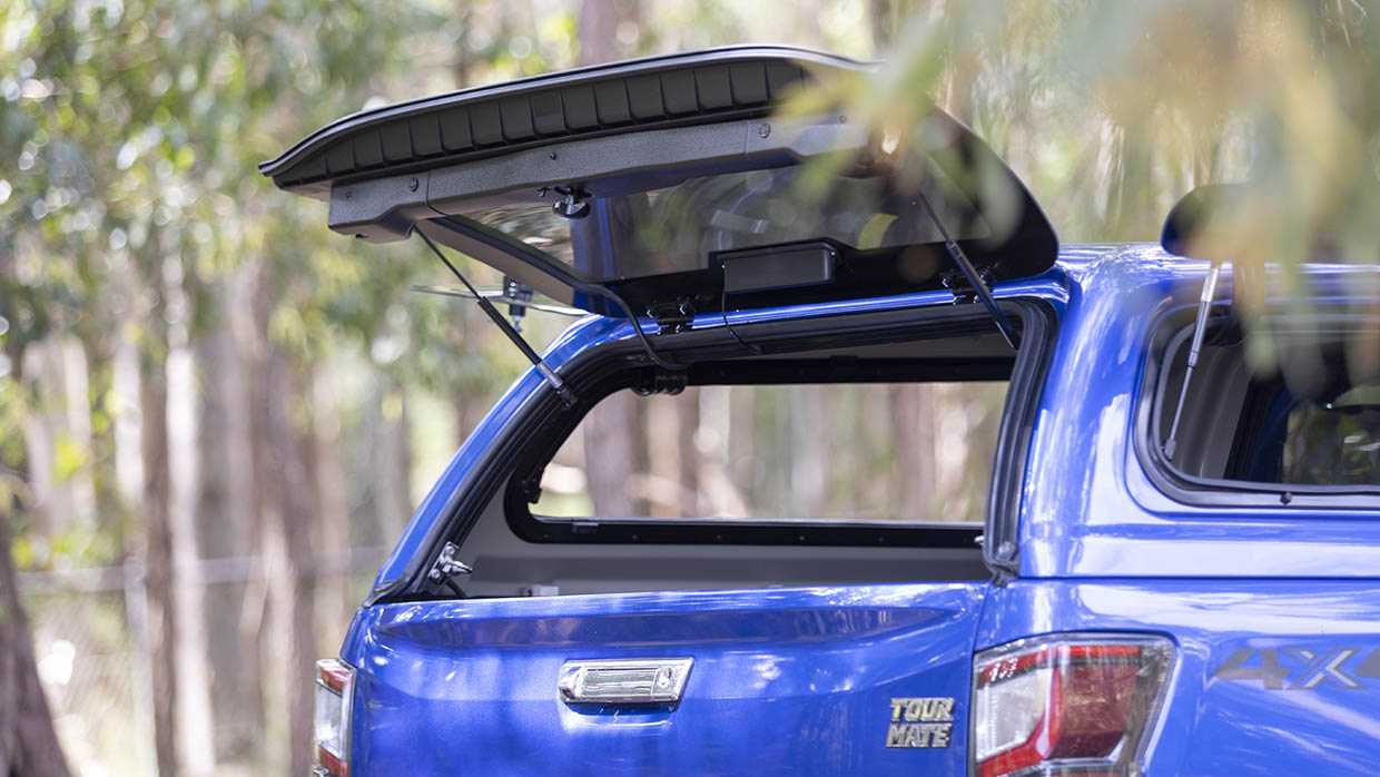 Isuzu D-Max LS-U+ Tour Mate 2025 rear canopy open 3