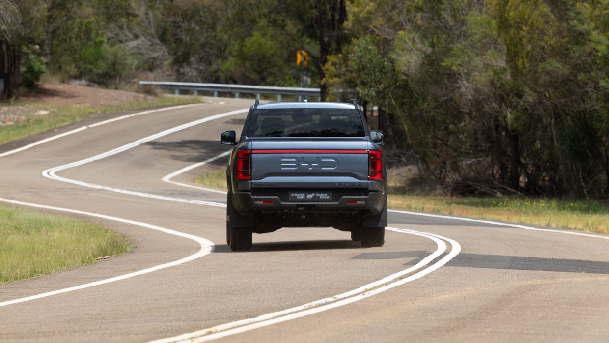 BYD Shark 6 2025 driving rear 3