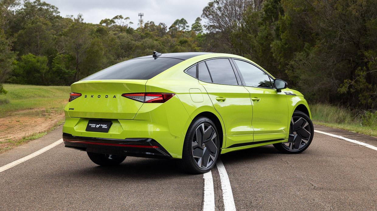 2025 Enyaq RS rear 3 4