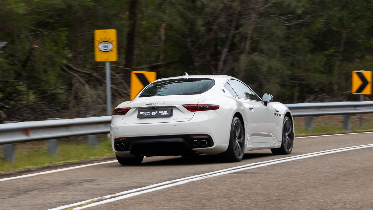 Maserati GranTurismo Modena 2025 driving rear