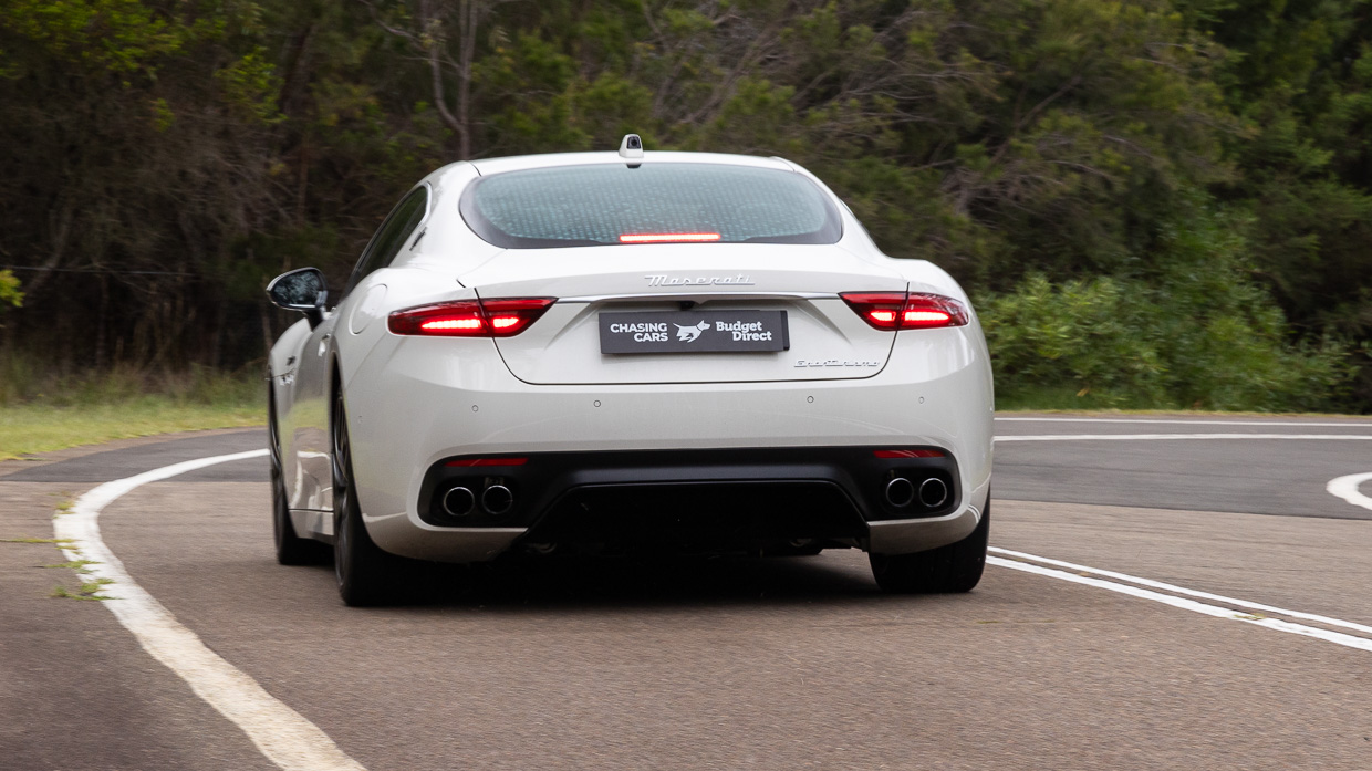 Maserati GranTurismo Modena 2025 driving rear 4