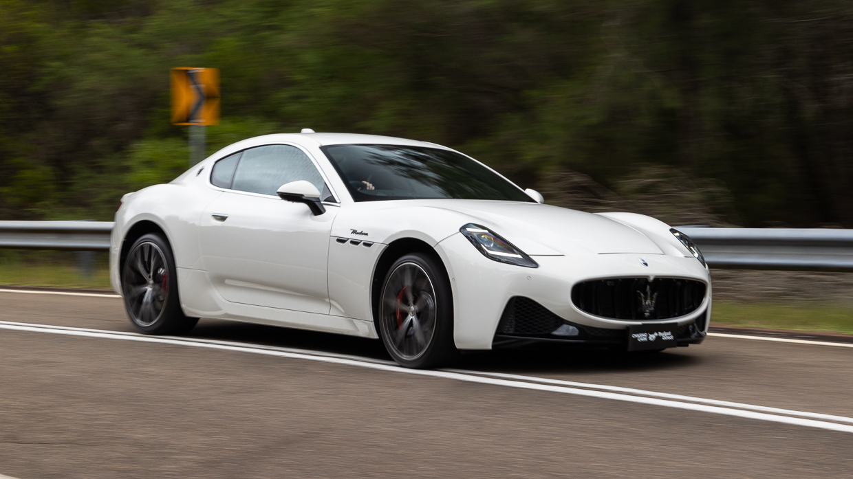Maserati GranTurismo Modena 2025 driving front 6