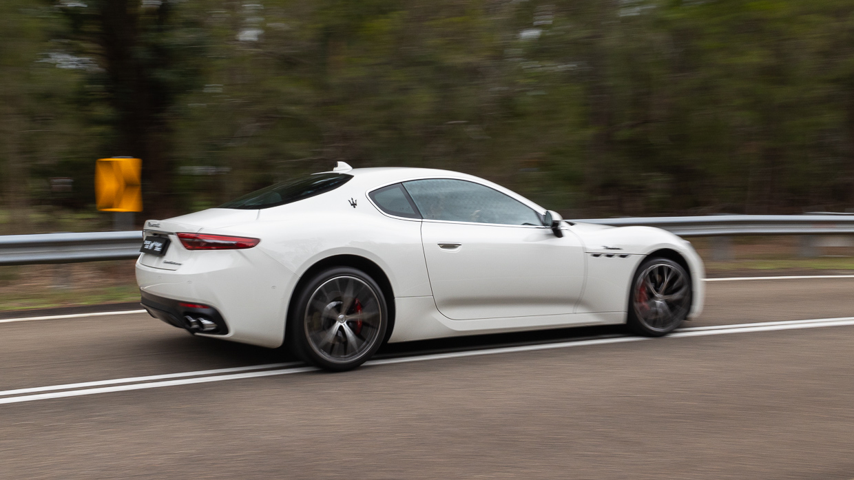 Maserati GranTurismo Modena 2025 driving rear 3
