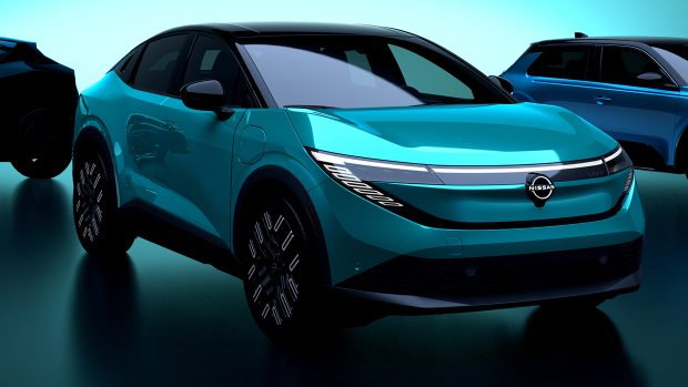 2026 Nissan Leaf front three quarter