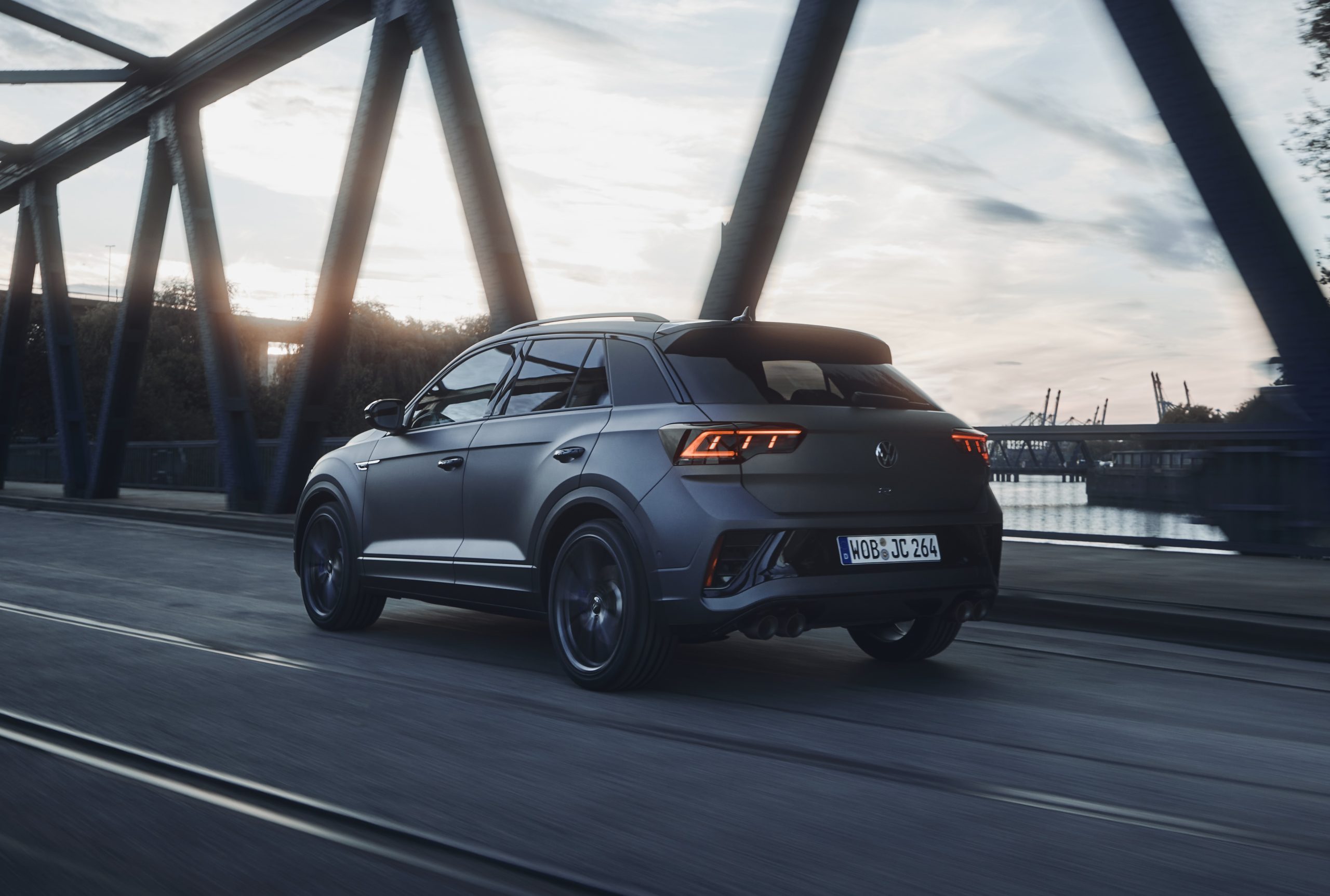 VW T Roc R Wolfsburg 2025 rear driving scaled