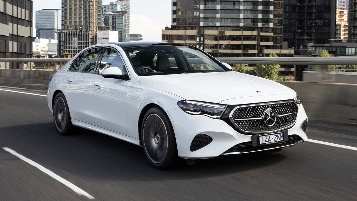 2025 Mercedes E200 side view