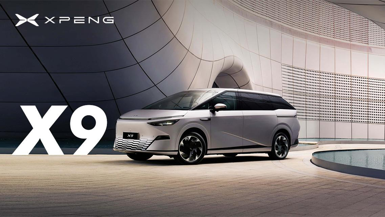2025 XPeng X9 MPV front 3 4