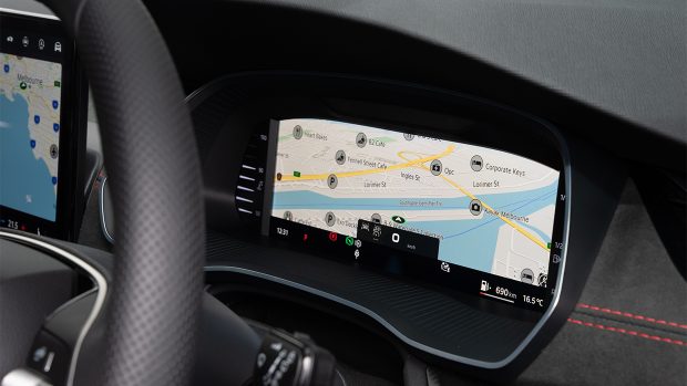 Skoda Octavia RS wagon driver's display