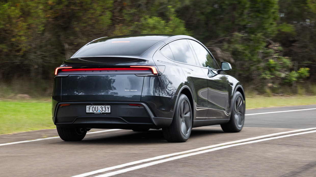 Tesla Model Y 2025 driving 8