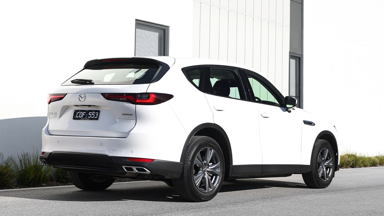 2025 Mazda CX 60 rear 3 4 alt