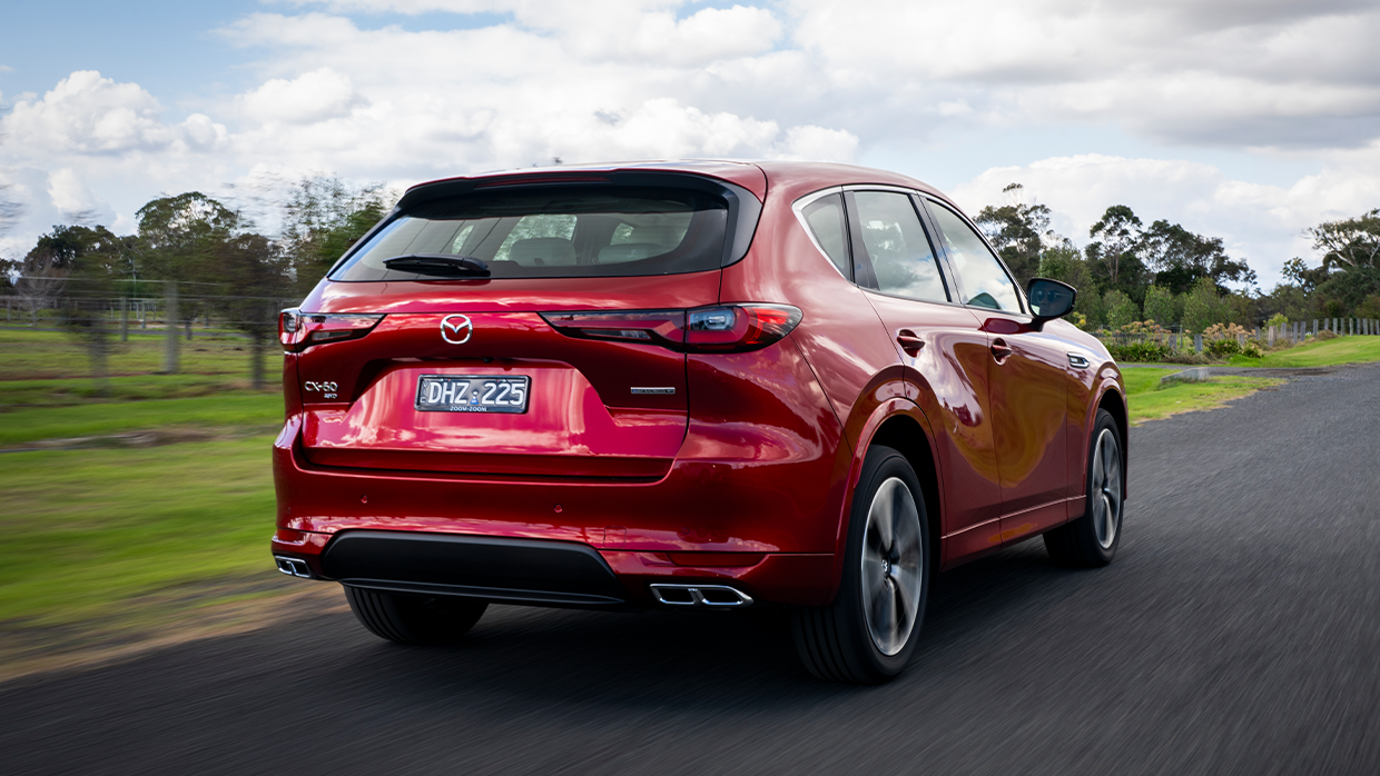 2025 Mazda CX 60 rear 3 4