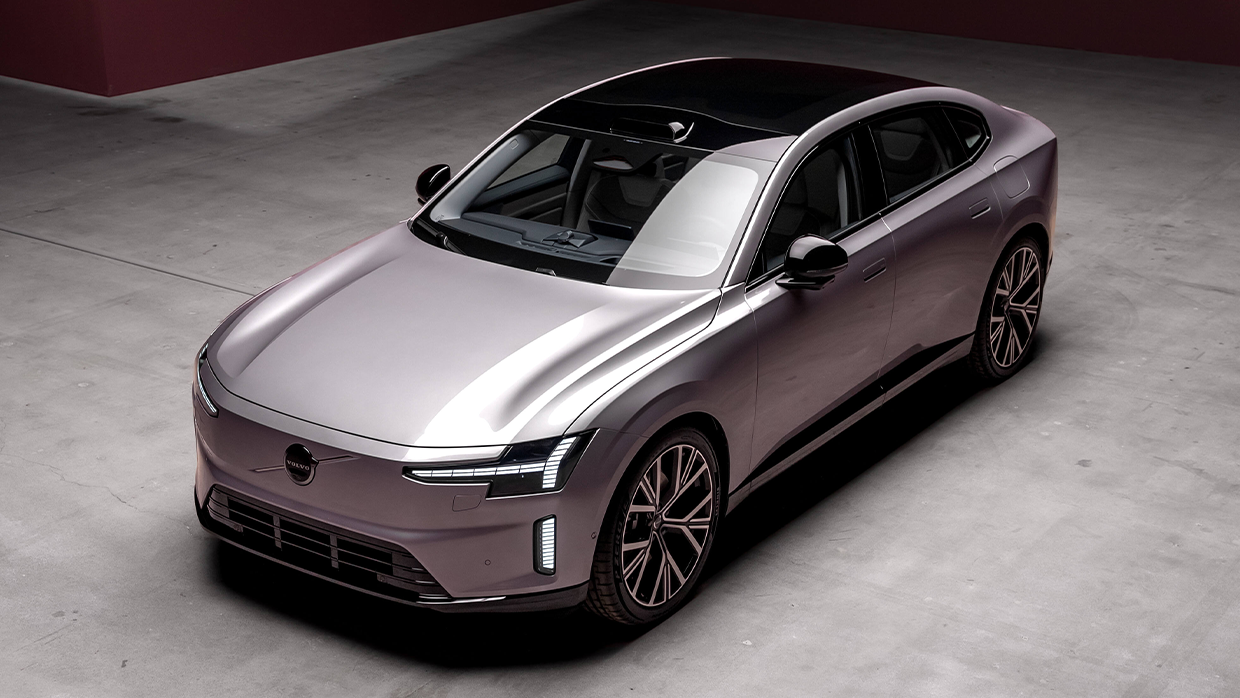2025 Volvo ES90 top down front 3 4
