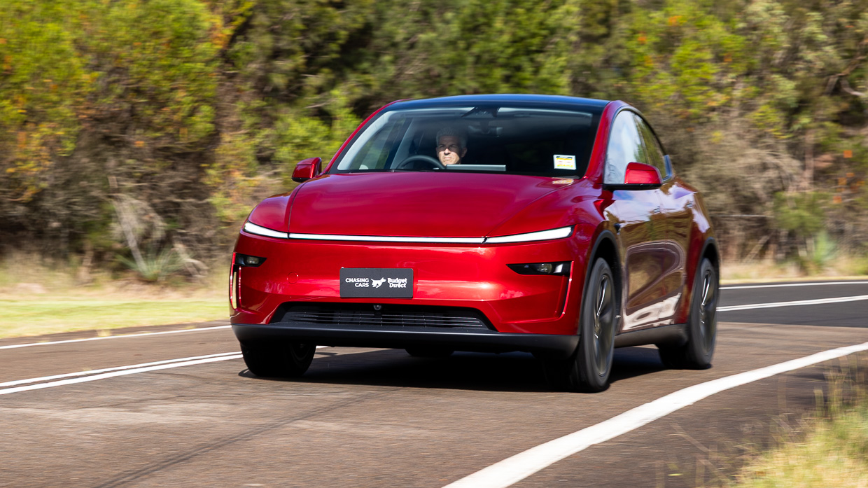 Tesla Model Y RWD 2025 driving 2