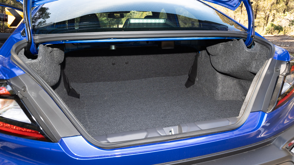 Subaru WRX Spec B 2025 interior boot