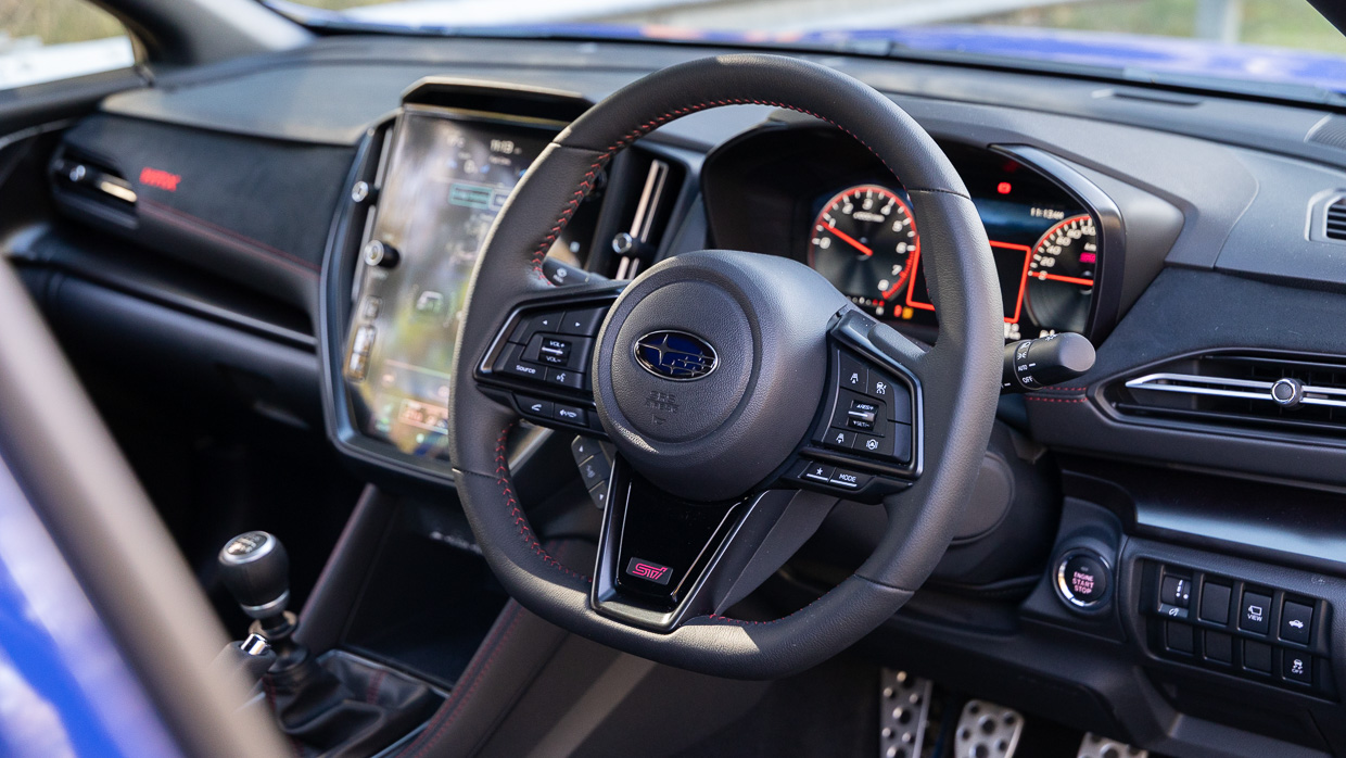 Subaru WRX Spec B 2025 interior steering wheel