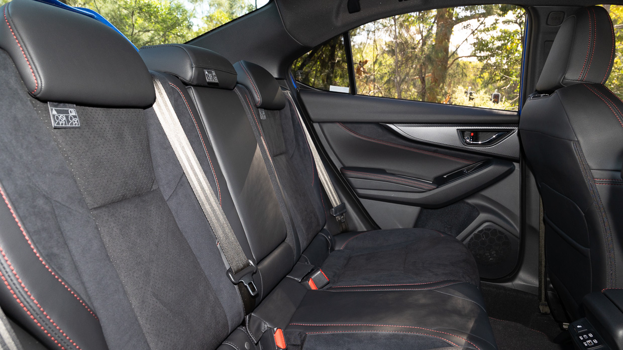 Subaru WRX Spec B 2025 interior back seat