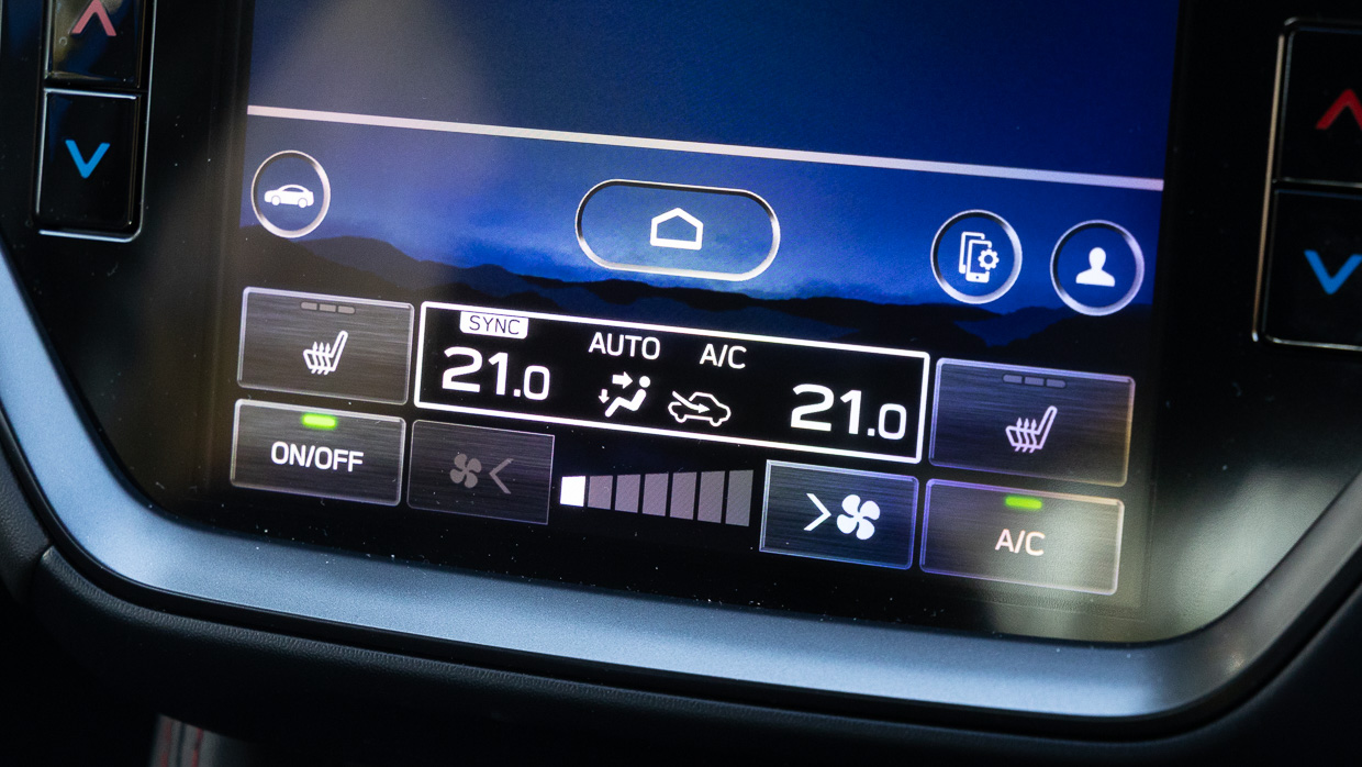 Subaru WRX Spec B 2025 climate control