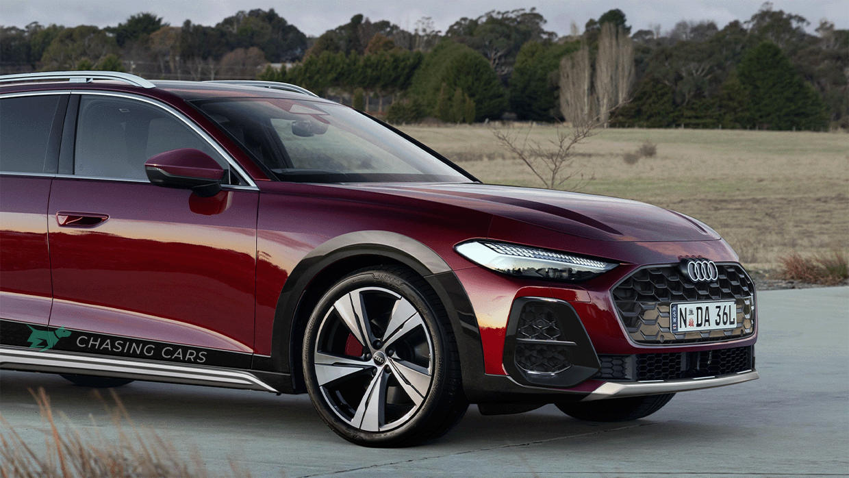 2025 Audi A5 Allroad speculative render front 3 4 close