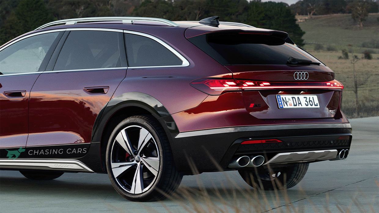 2025 Audi A5 Allroad speculative render rear 3 4 close