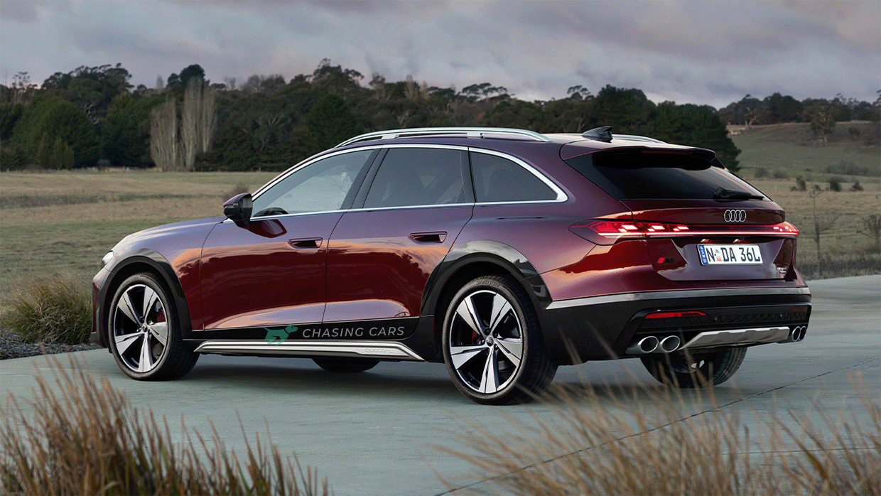 2025 Audi A5 Allroad speculative render rear 3 4