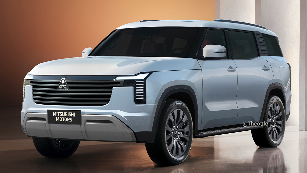 2025 Mitsubishi Pajero render front 3 4