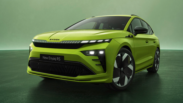 2025 Skoda Enyaq RS front 3 4