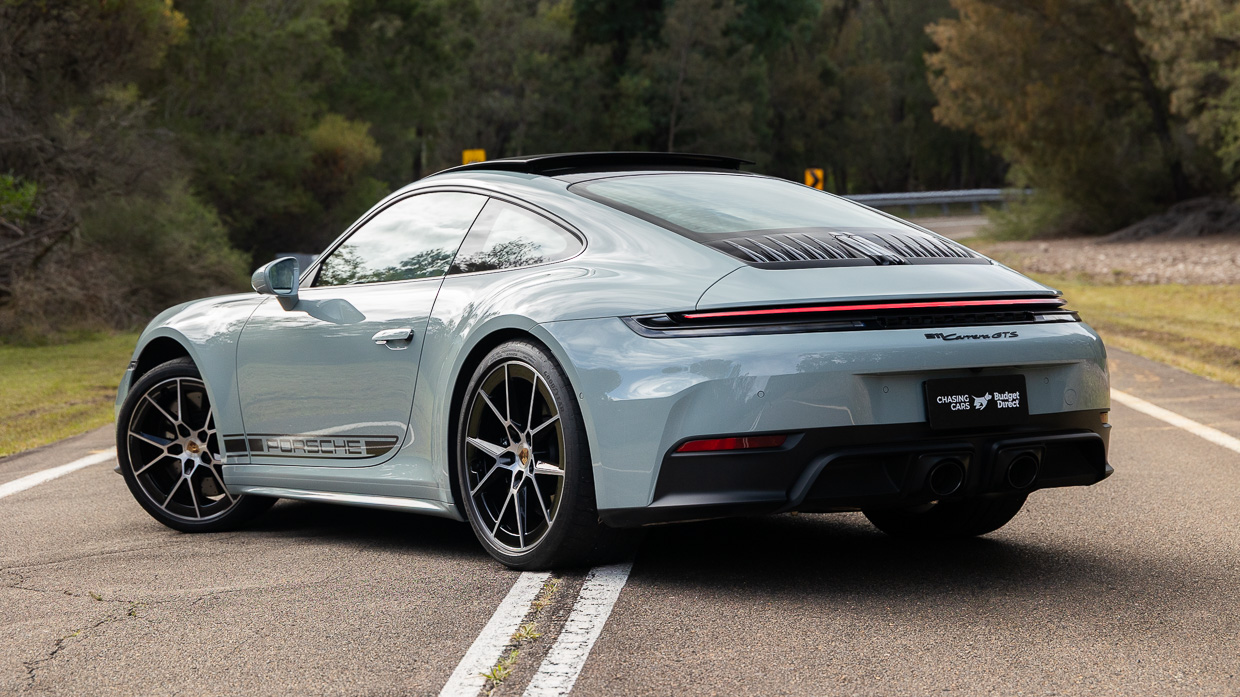 Porsche 911 GTS T 2025 rear 3/4