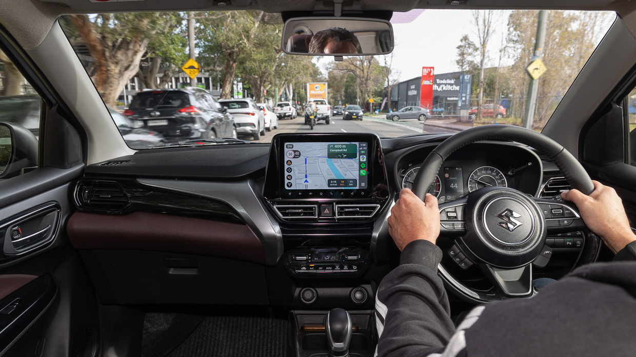 Suzuki Fronx hybrid 2025 driving in car 2