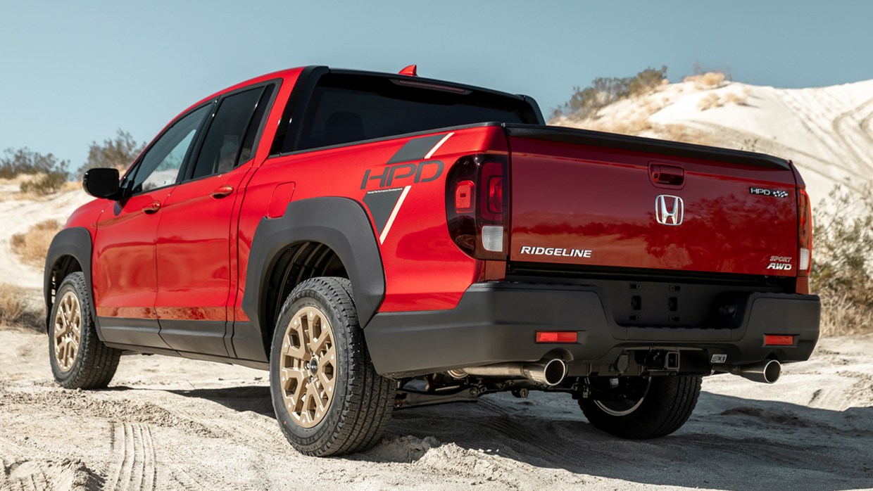 US MODEL Honda Ridgeline rear 3 4