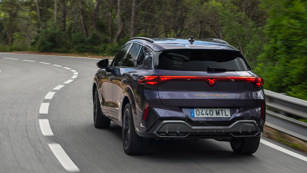 2026 Cupra Terramar VZe PHEV rear 3 4 driving