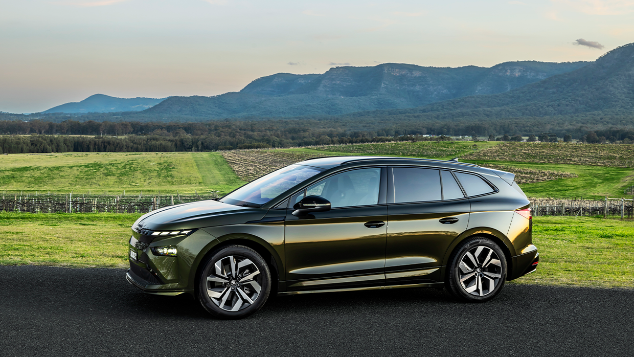 Skoda Enyaq green wagon