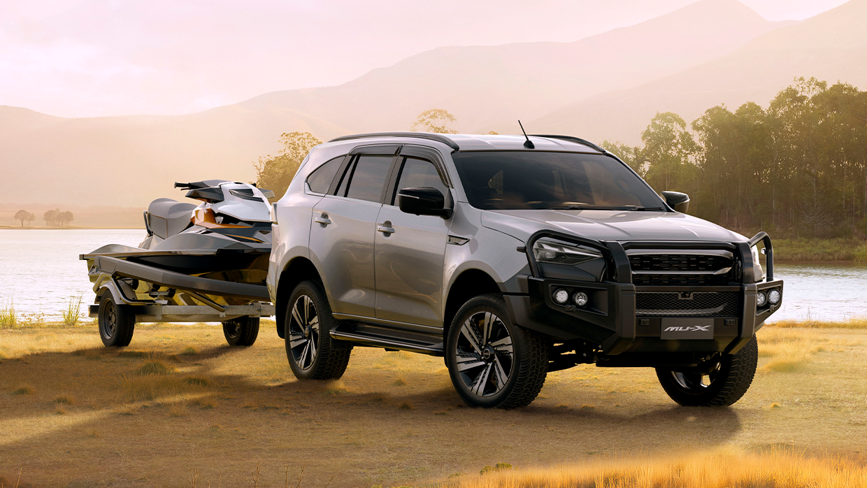 Isuzu’s road-trip ready MU-X ‘Tour Mate’ is back! Special edition variant gains bullbar, brake controller and more for MY25.5 10 2026 Isuzu MU X Tour Mate front 3 4 towing