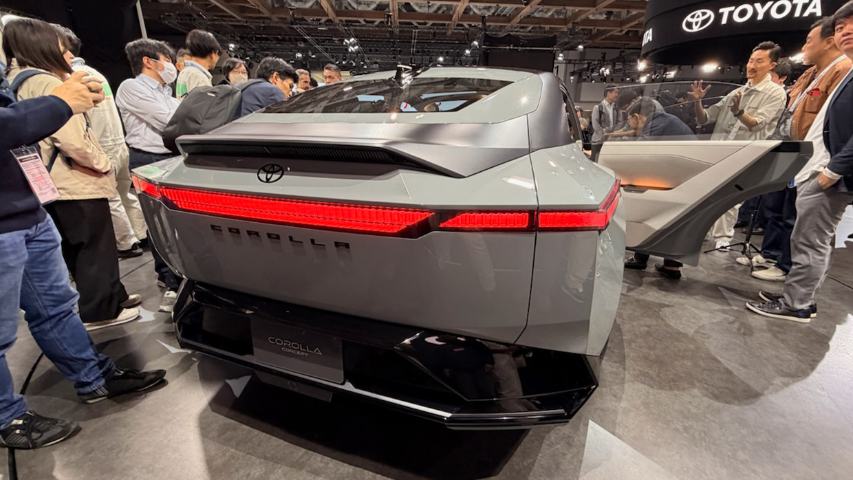 Next Toyota Corolla likely to offer EV, PHEV and hybrid engine options 15 2026 Toyota Corolla Concept JMS rear 3 4
