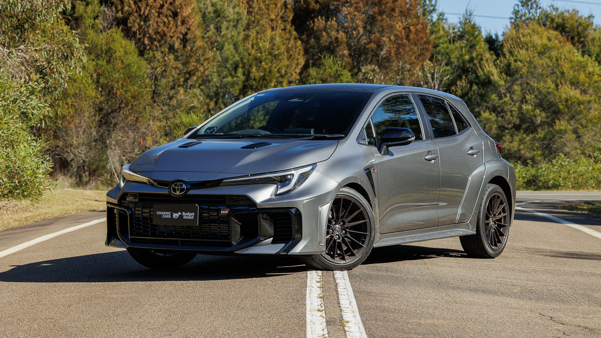 2026 Toyota GR Corolla front 3 4